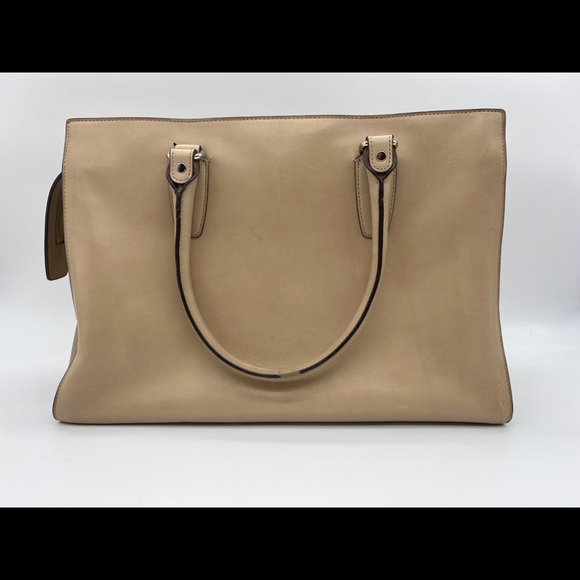 Tan Leather Coach Handbag - Picture 3 of 5